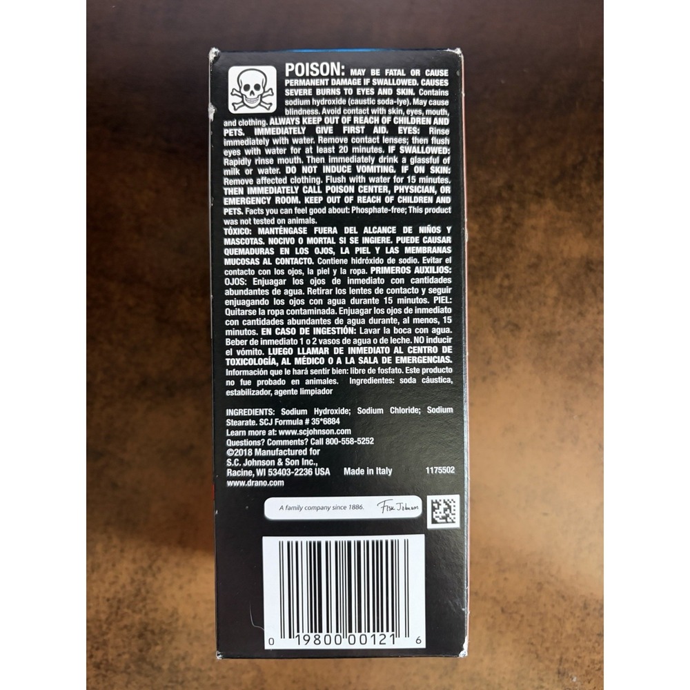 TWO (2) Drano Kitchen Granules Clog Remover, 8.8 oz Destroys Greasy Kitch Clog - Picture 3 of 4